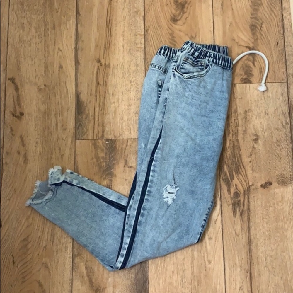 Denim joggers from Roolee